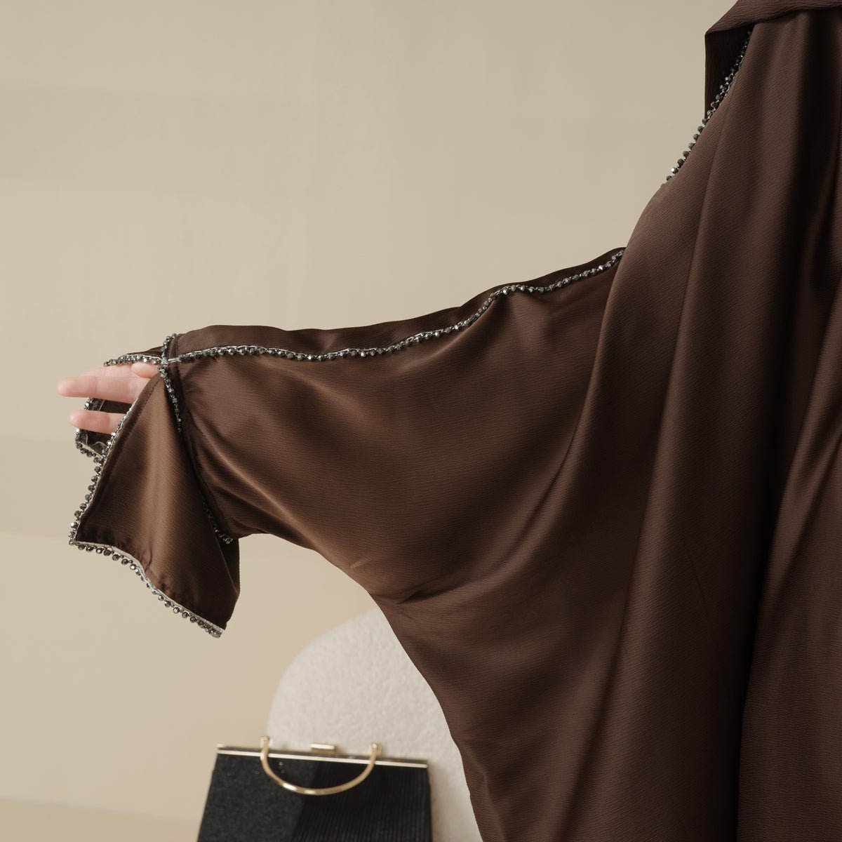 Batwing Abaya With Matching Hijab | Batwing Sleeve Abaya (MA041)