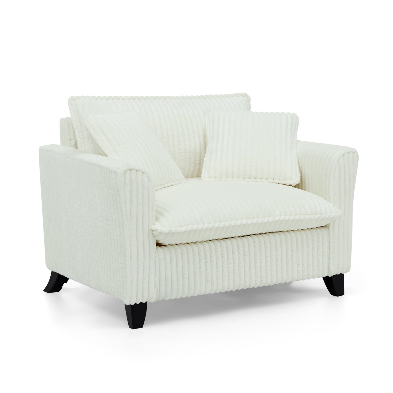 Lazy sofa chair, comfortable single-person sofa chair, with a backrest and soft seat cushion, having armrests on both sides, suitable for living room and bedroom - Beige