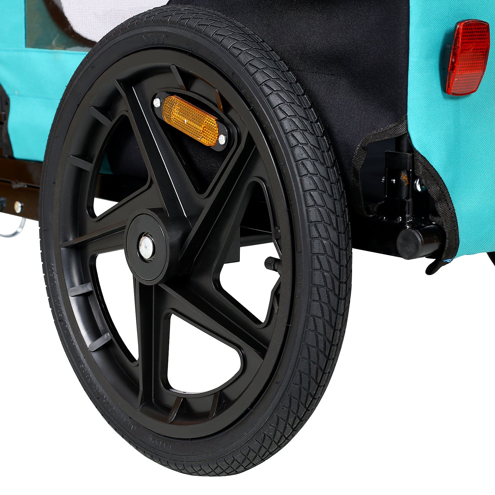 Pet Bike Trailer Dog Cart for Bicycle, Suitable for Small and Medium Pets, Easy Folding Cart Frame, Quick Release Wheel, Non-Slip Floor, Internal Leash