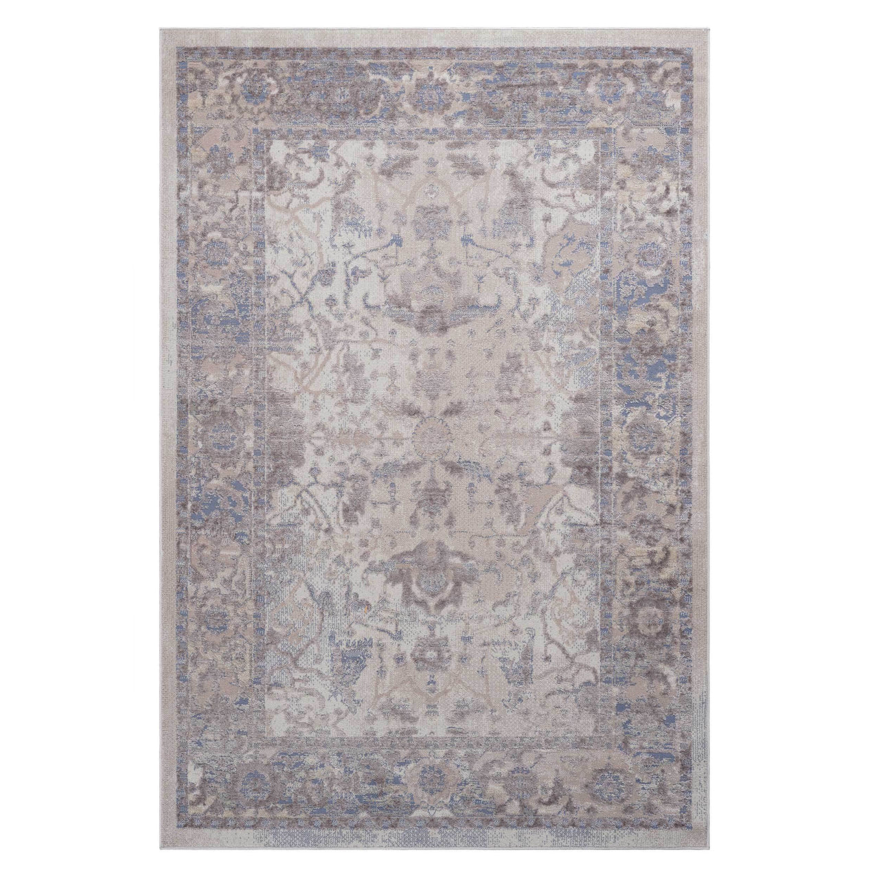 NAAR PAYAS Collection5X7 Brown / Beige / Traditional Area Rug