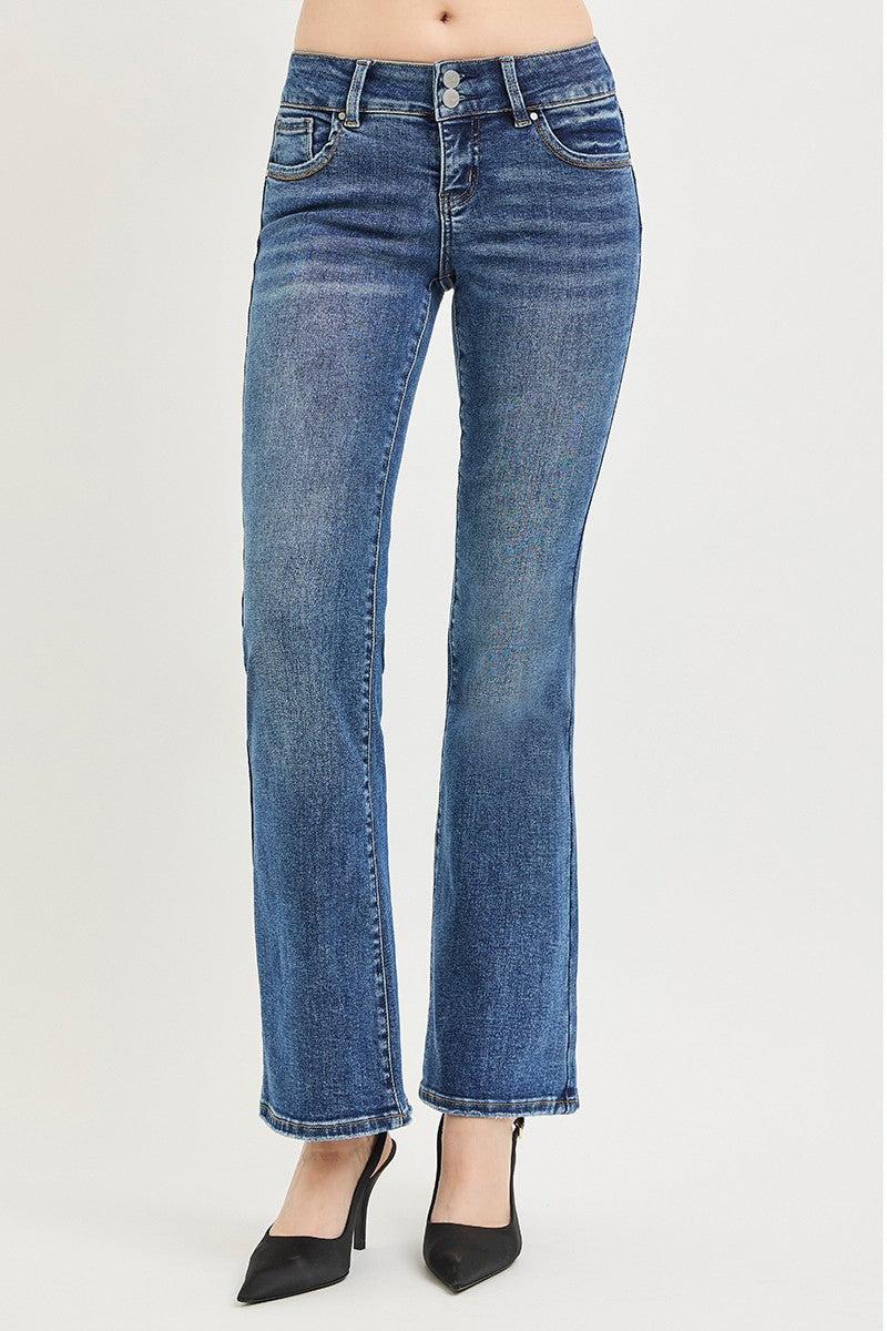 RISEN Tummy Control Low Rise Bootcut Jeans