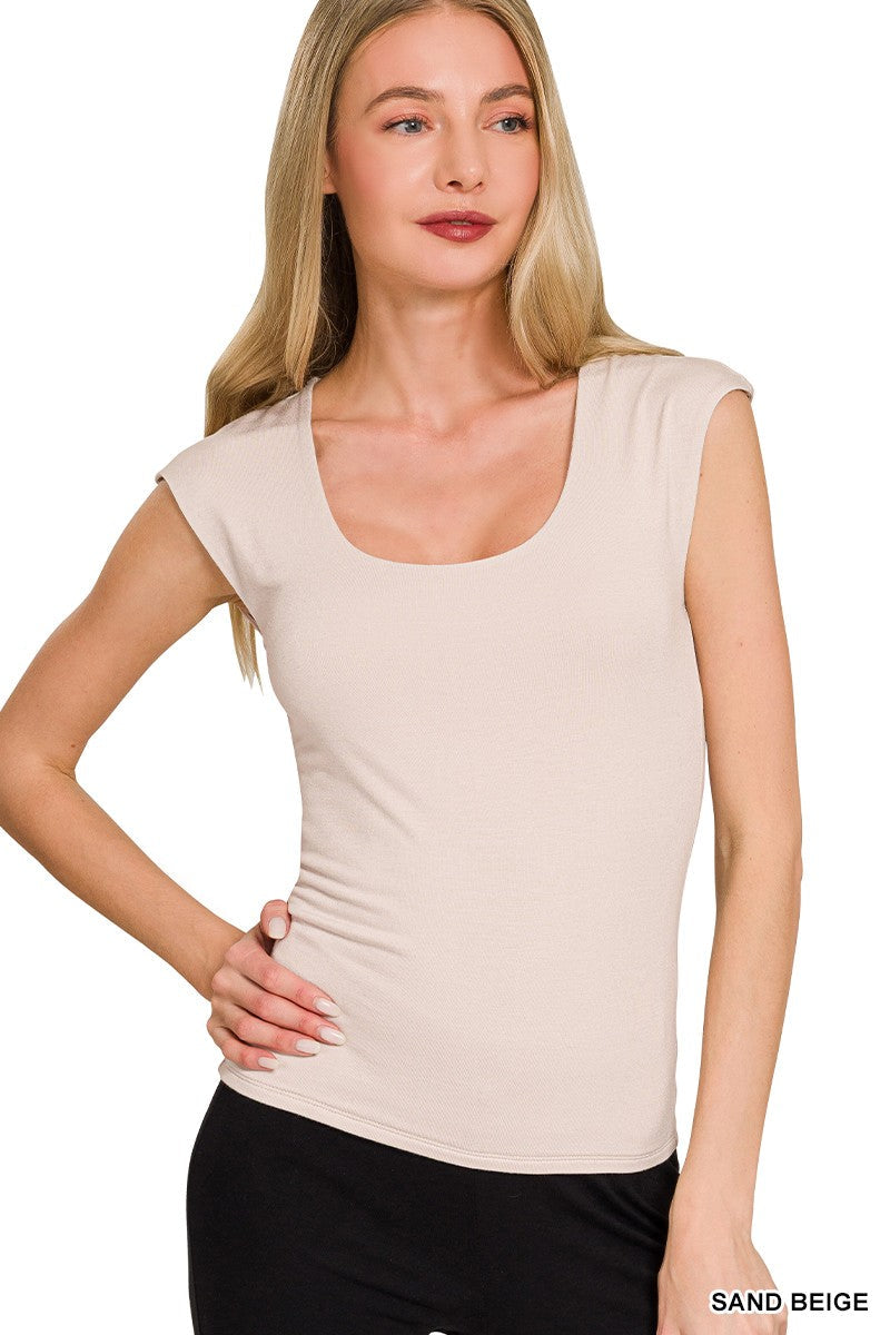 Zenana Double Layered Sleeveless Top
