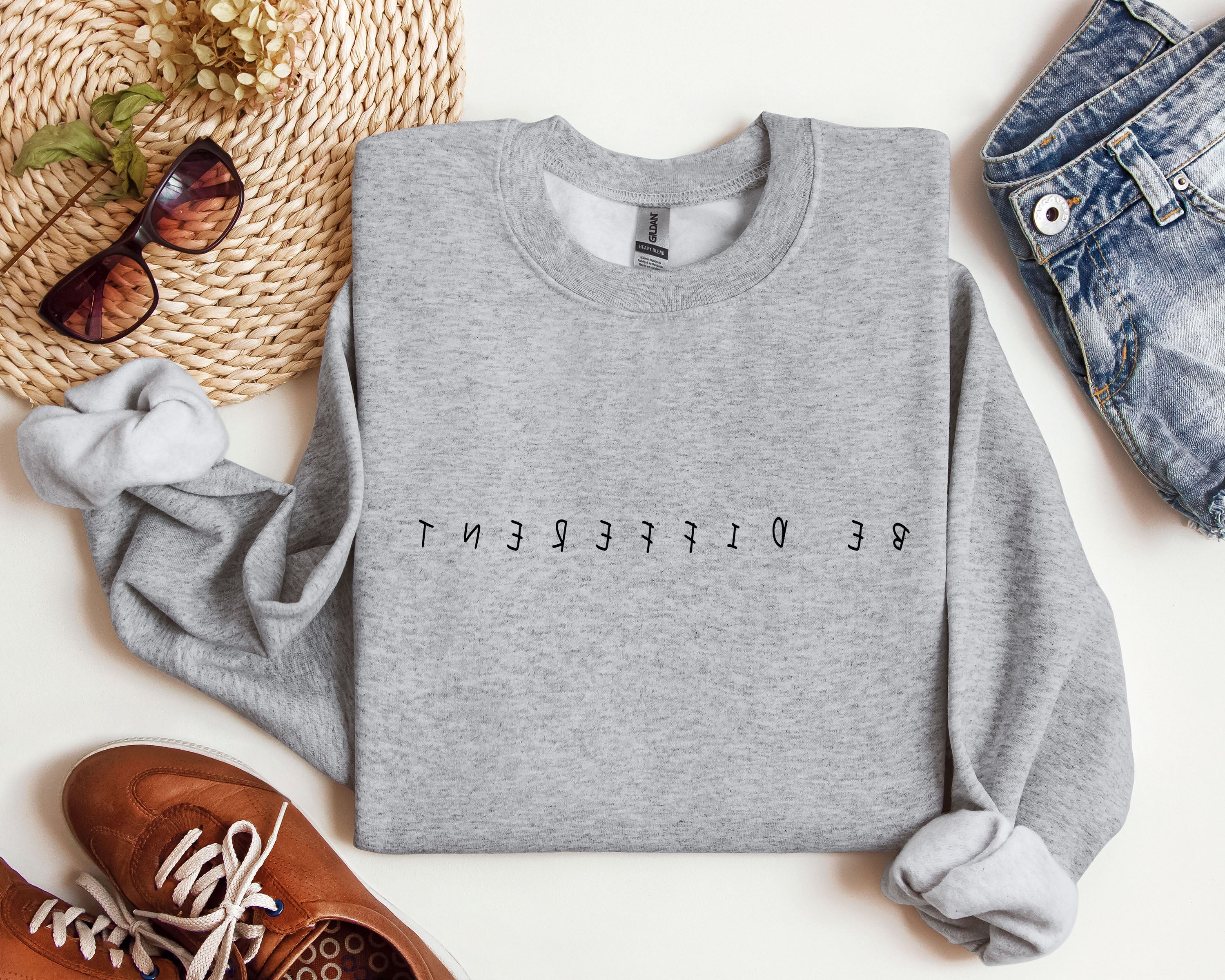 Be Different Be Bold Stay Curious Sarcastic College Humor Everyday Graphic Sweatshirt