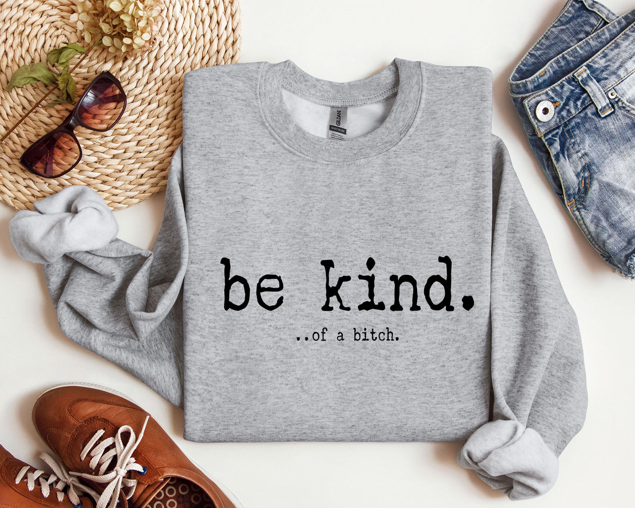Be Kind Be Kind College Campus Sarcasm Be Kind Statement For The Daily Campus Wardrobe Sweatshirt