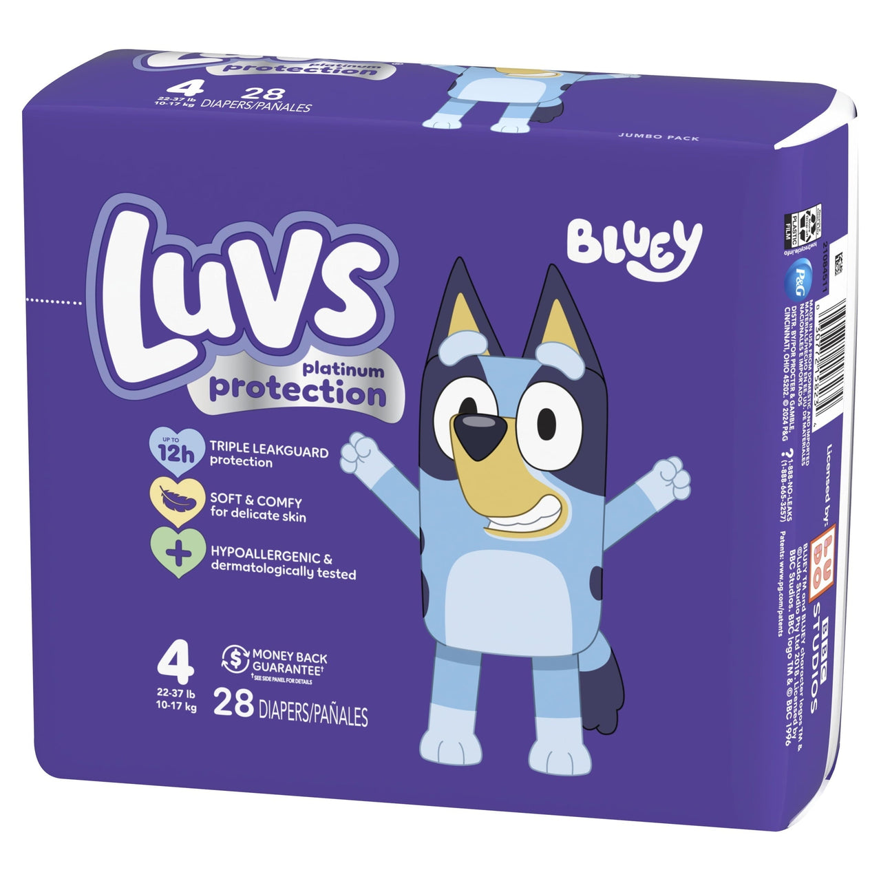 Luvs Platinum Protection Baby Diapers Size 4, 28 Count