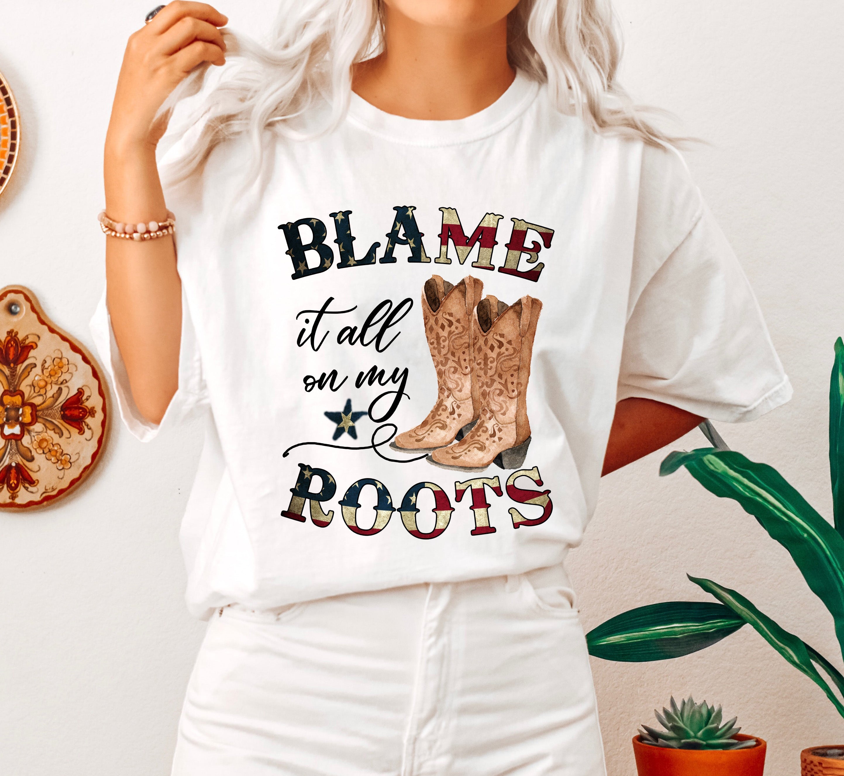 Blame It All On My Roots Comfort Colors Tee
