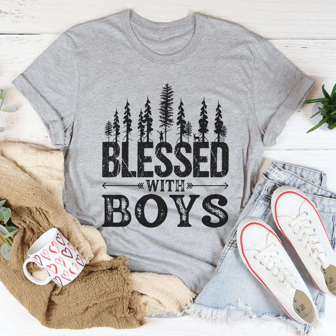 Blessed With Boys Tee