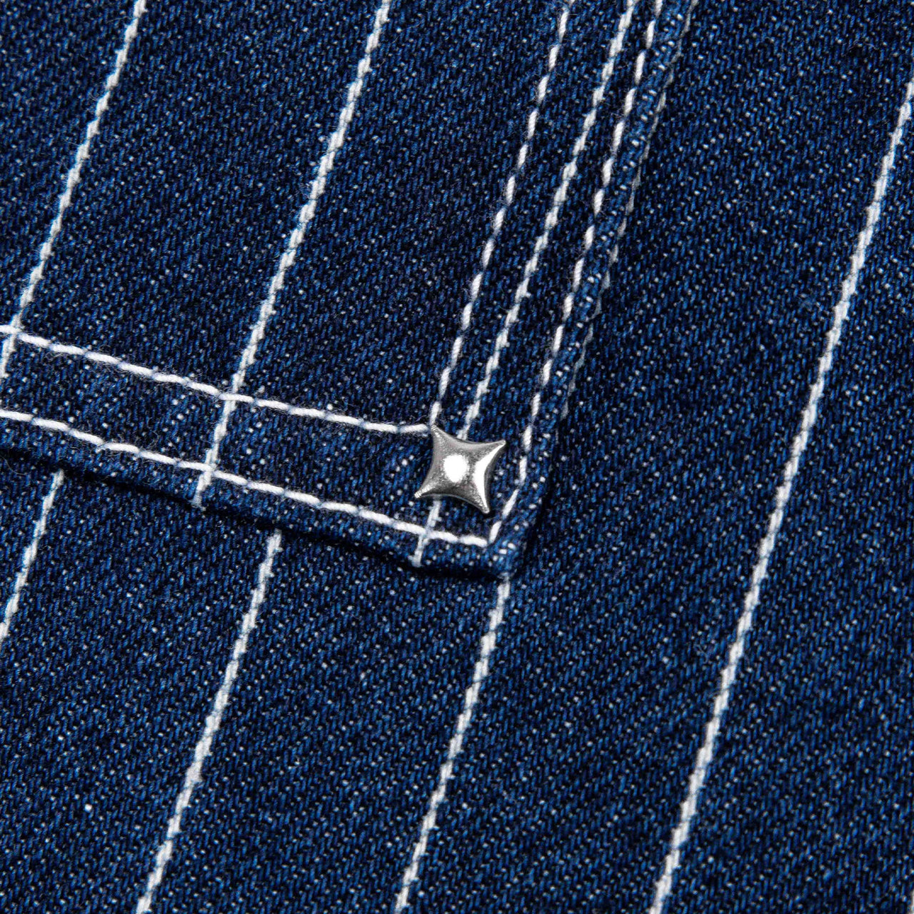 Commons Pinstripe Conductor Denim Pant Midnight Blue