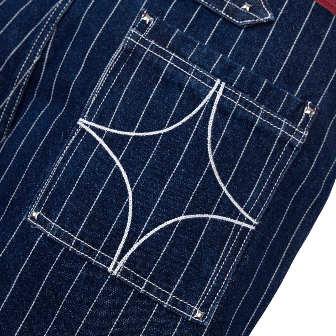 Commons Pinstripe Conductor Denim Pant Midnight Blue