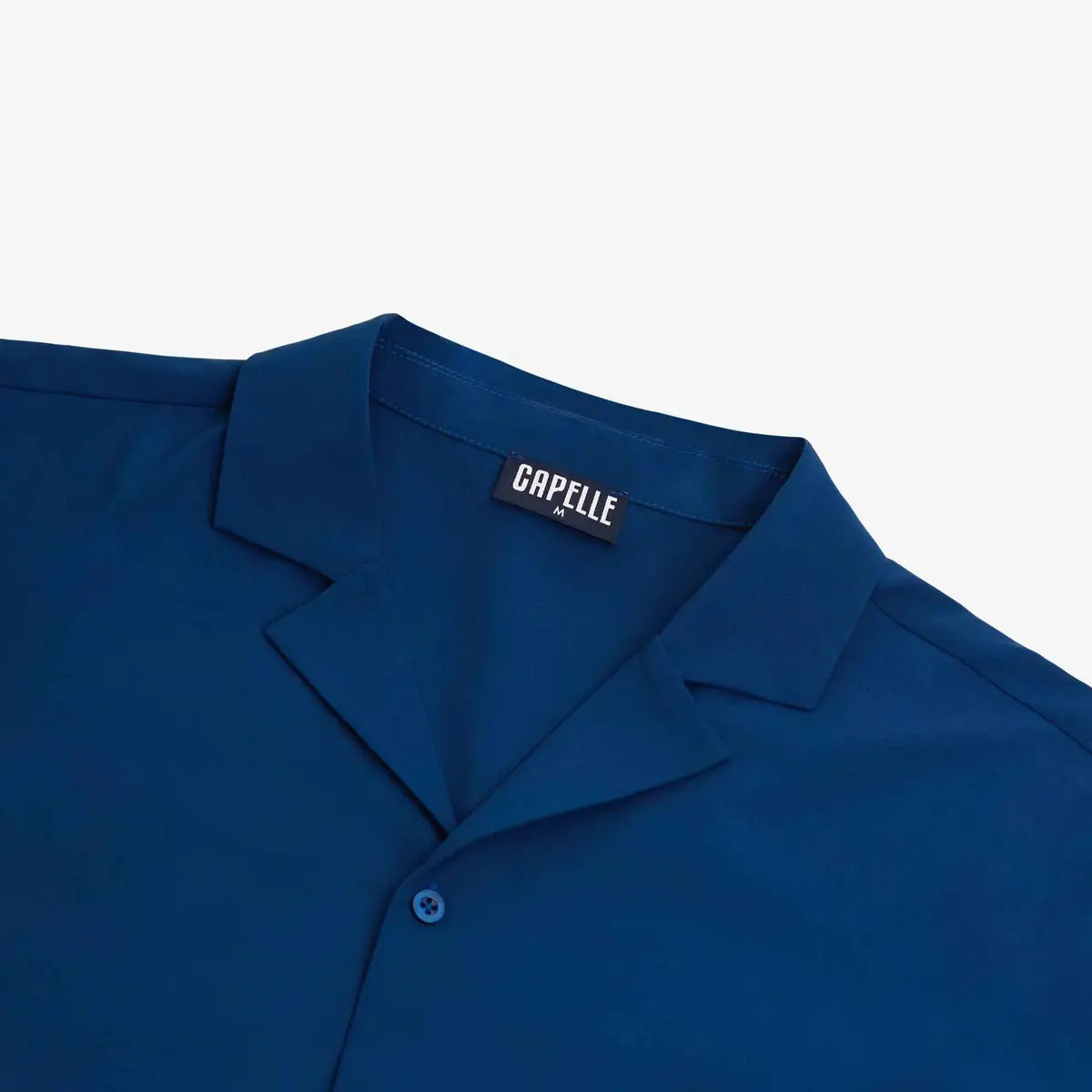 Men’s Short Sleeve Tailored Fit Button-Down Shirt – Blue Sapphire