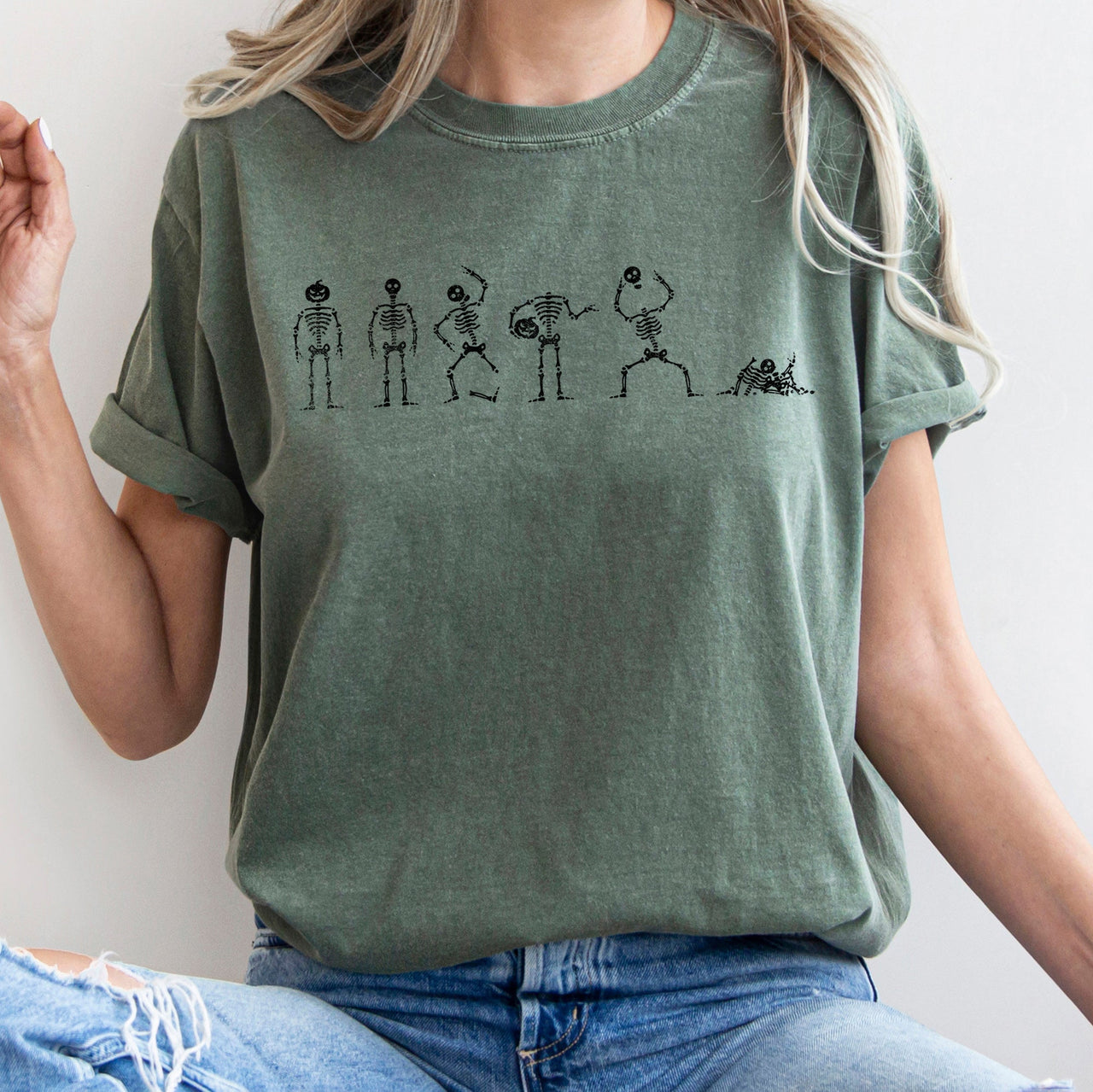Six Dancing Skeletons Comfort Colors Tee