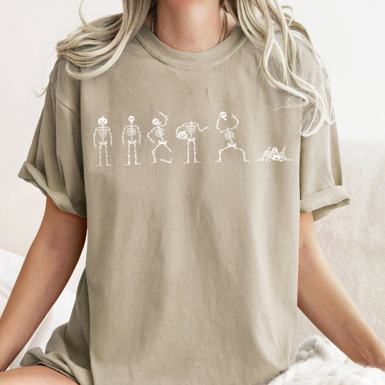 Six Dancing Skeletons Comfort Colors Tee