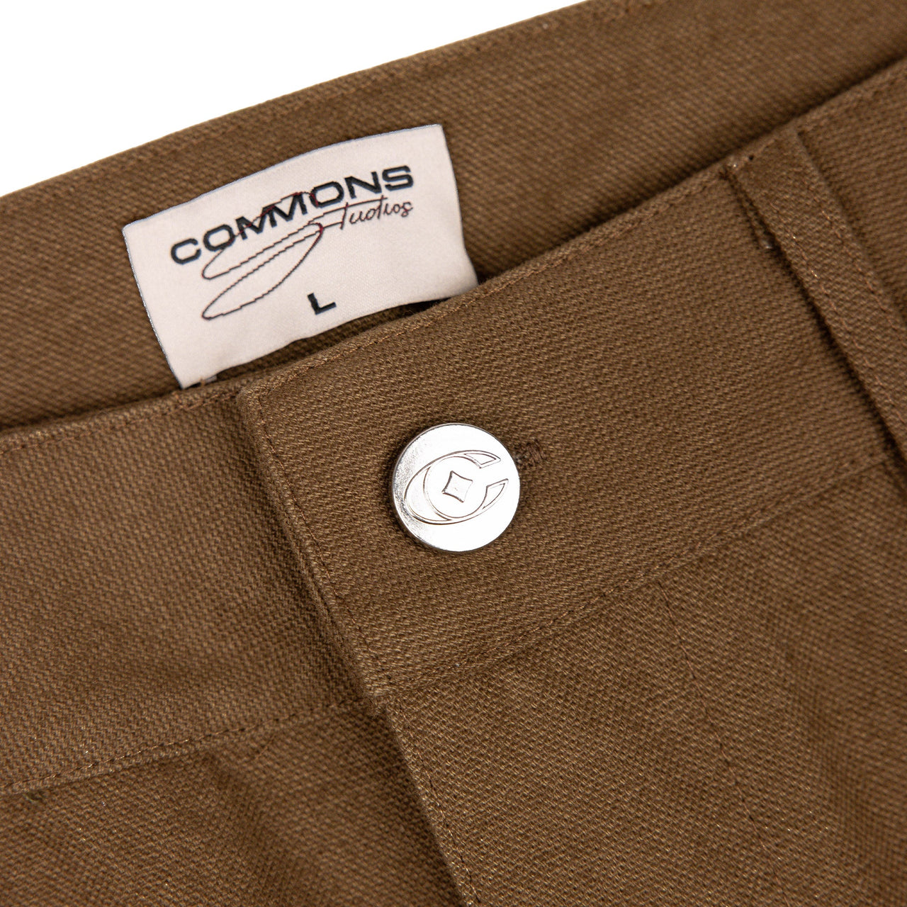 Commons Double Knee Canvas Short Brown