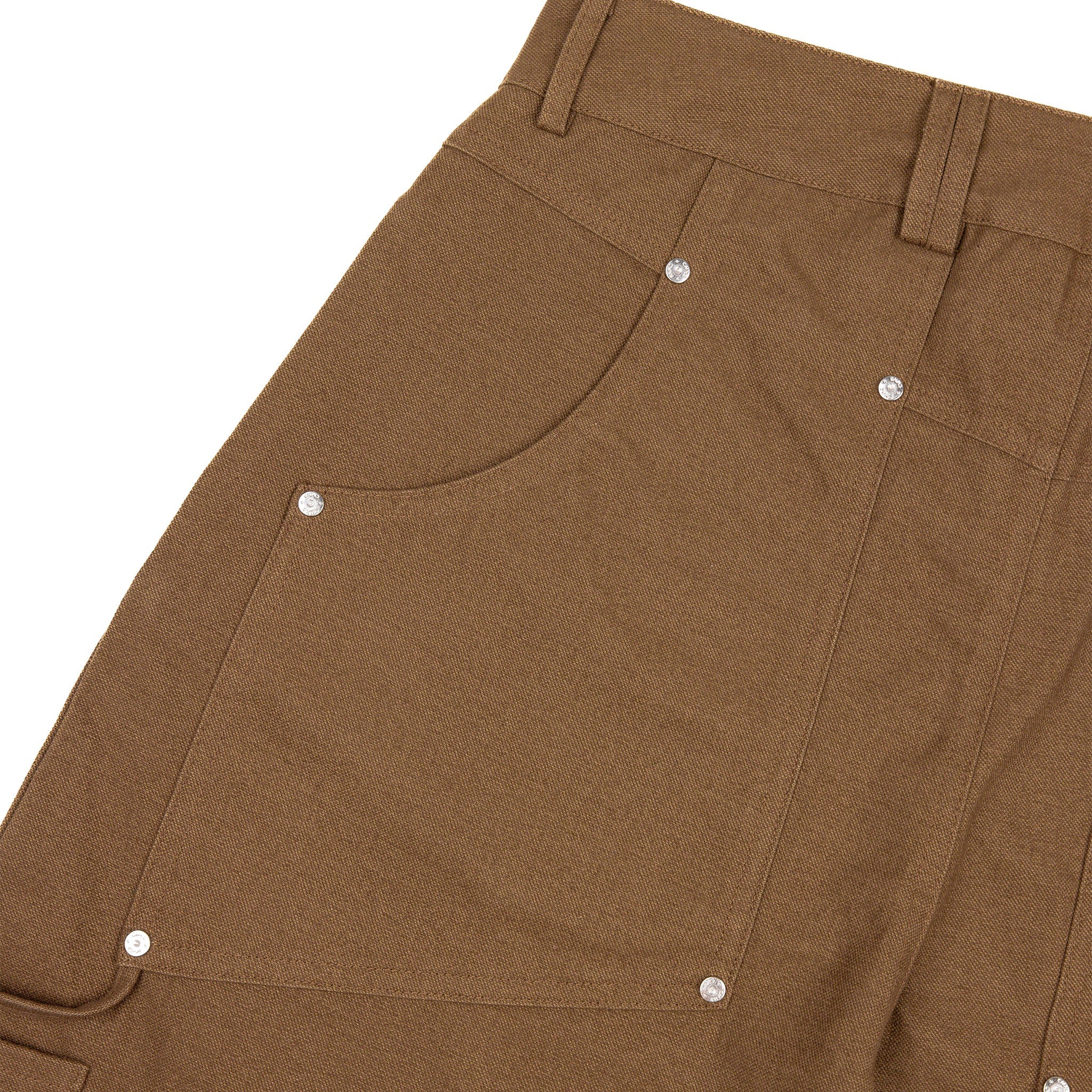 Commons Double Knee Canvas Short Brown