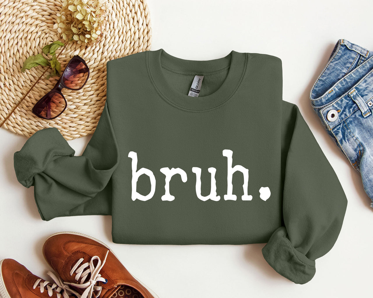 Bruh Funny Sarcastic College Life Saying About Late Night Study Sessions And Finals Sweatshirt