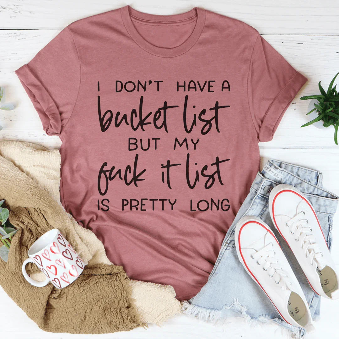 Bucket List Tee