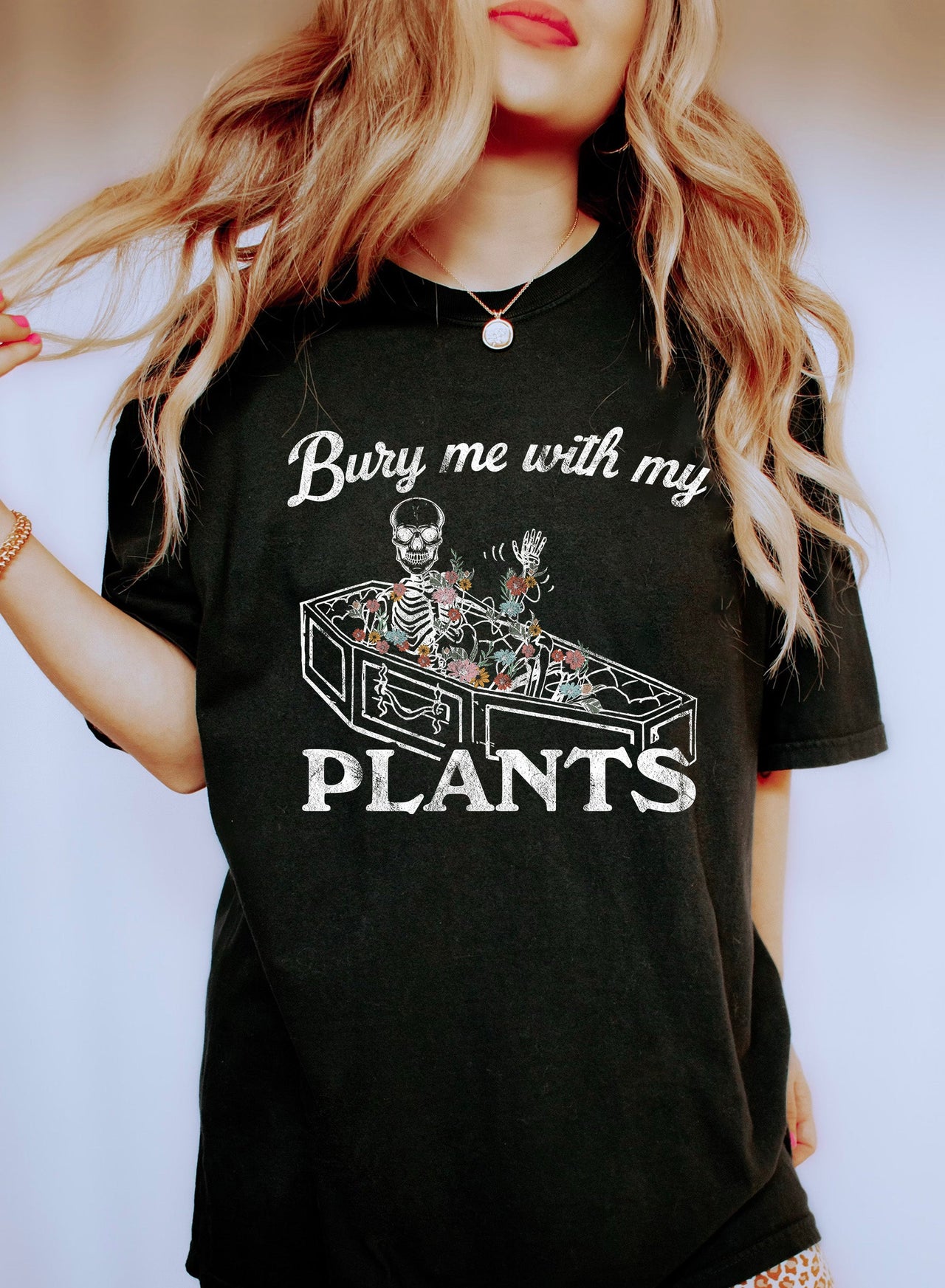 Bury Me With My Plants Plant Lover Edition Forever Growing Greens Comfort Colors Tee