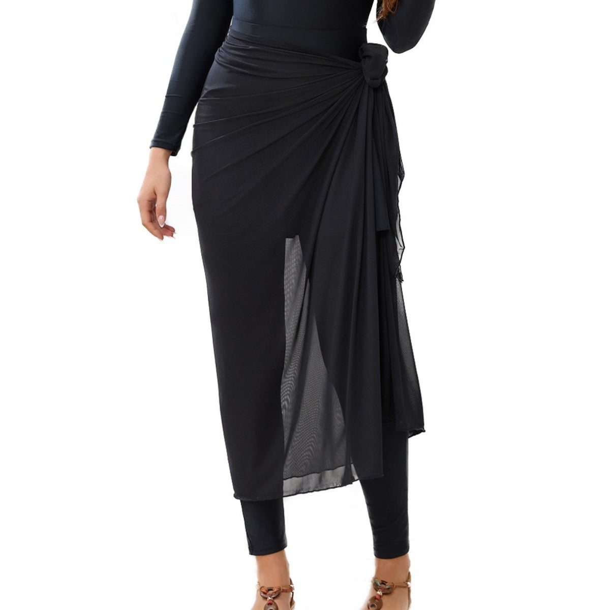 Long Sleeve Peplum Swim Set(MB025)