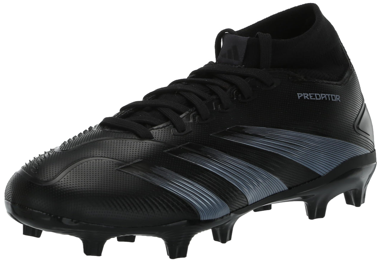 adidas Unisex Predator 24 League Firm Ground Sneaker Black/Carbon/Black 10.5 US Men