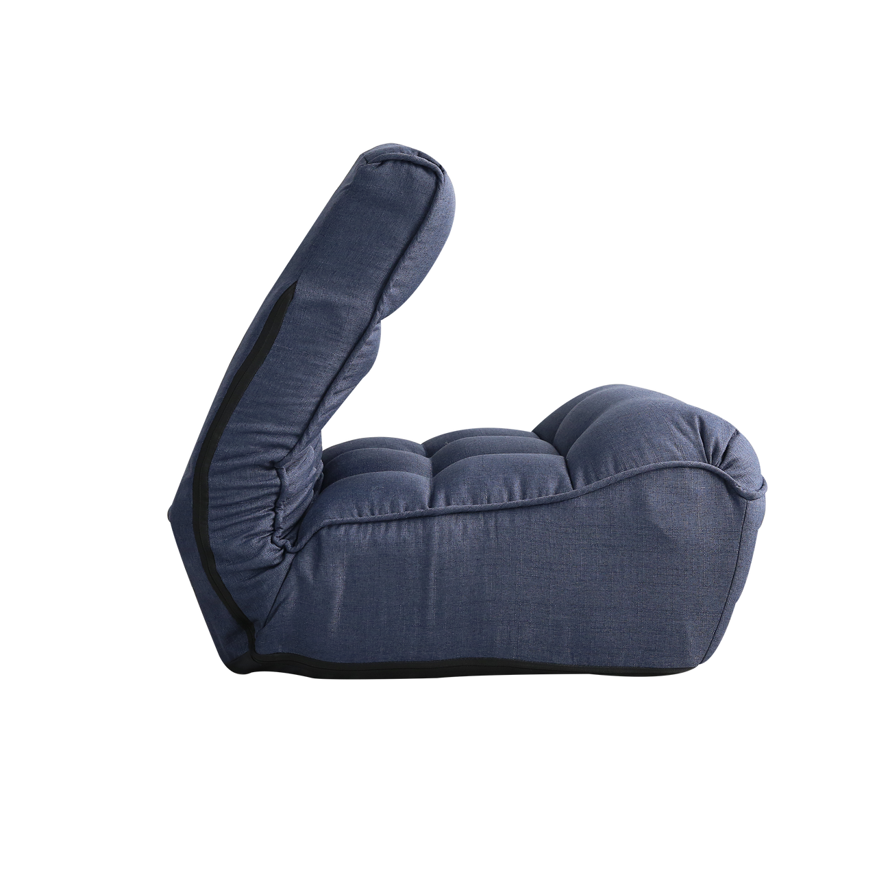 Single sofa reclining chair Japanese chair lazy sofa tatami balcony reclining chair leisure sofa adjustable chair,Navy