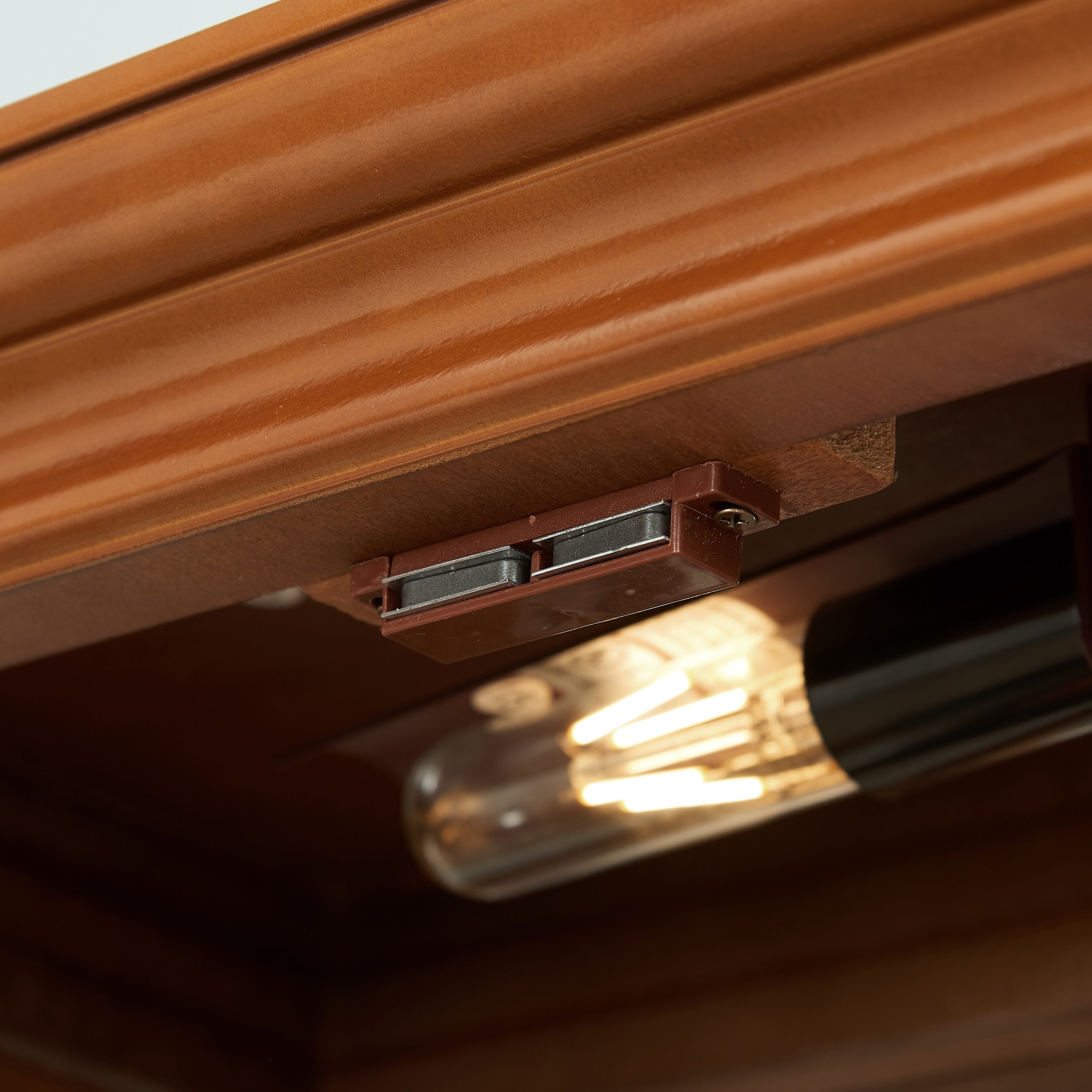 Lighted Curio Cabinet with Adjustable Shelves, Mirrored Back, and Tempered Glass Doors, 6-Tier Walnut Finish