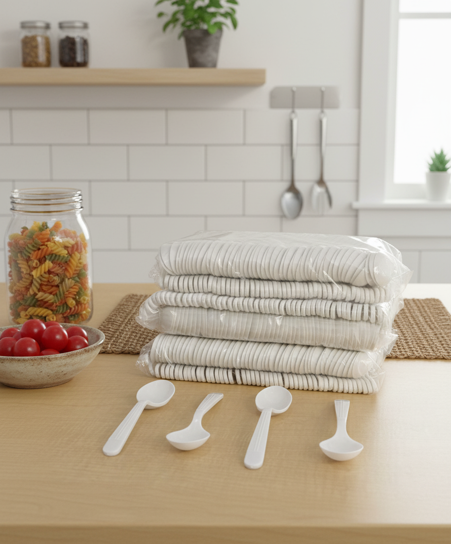 Royalty White X-Heavy Weight PP Soup Spoon, 10 Sleeves of 100 Soup Spoons (1000/cs)