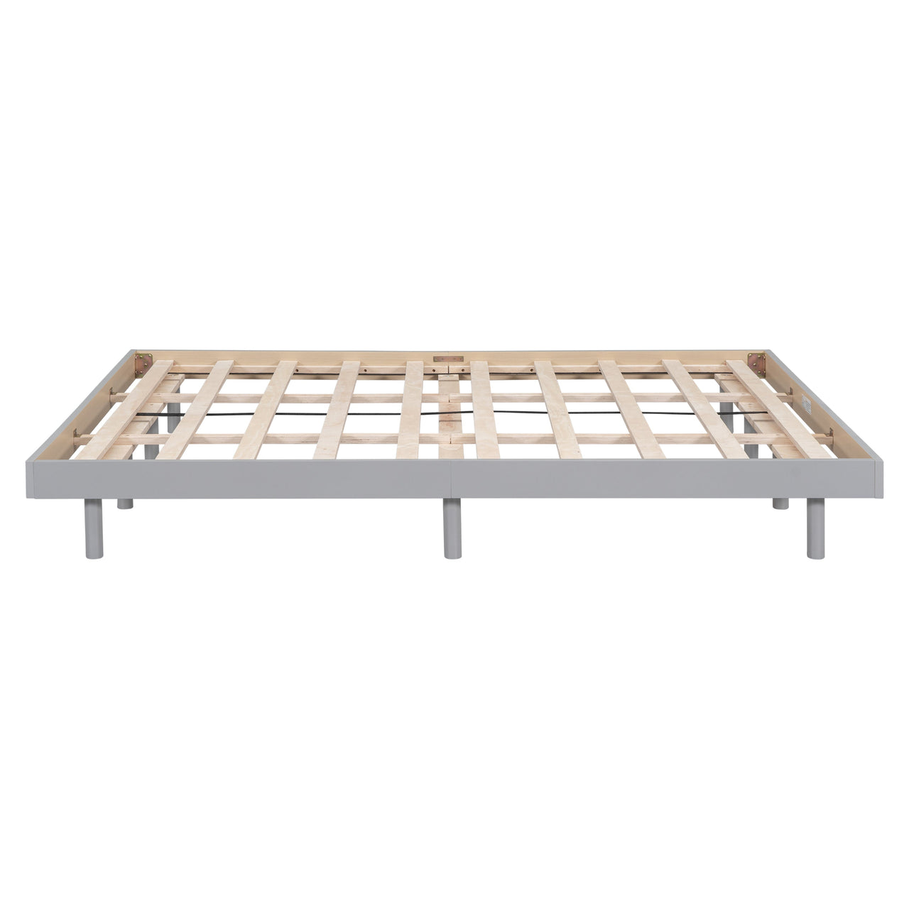 Modern Design Queen Floating Platform Bed Frame for Grey Color