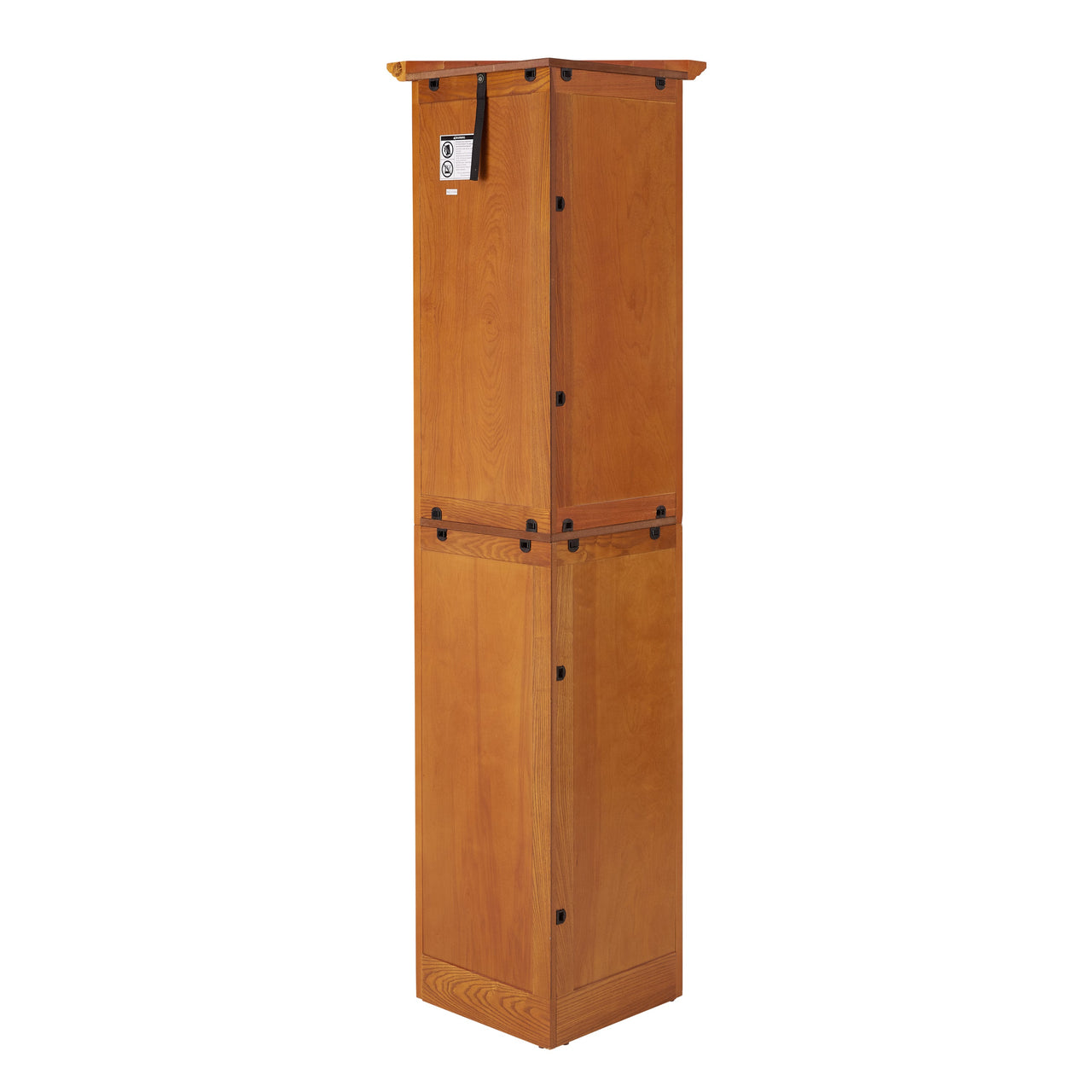 4-Tier 72' Corner Kitchen Pantry Storage Cabinet with 8 Doors Tall Storage Cabinet, Corner Cabinet and Shelves, Home farmhouse bookshelf Cabinet for Bathroom, Living room, Kitchen OAK