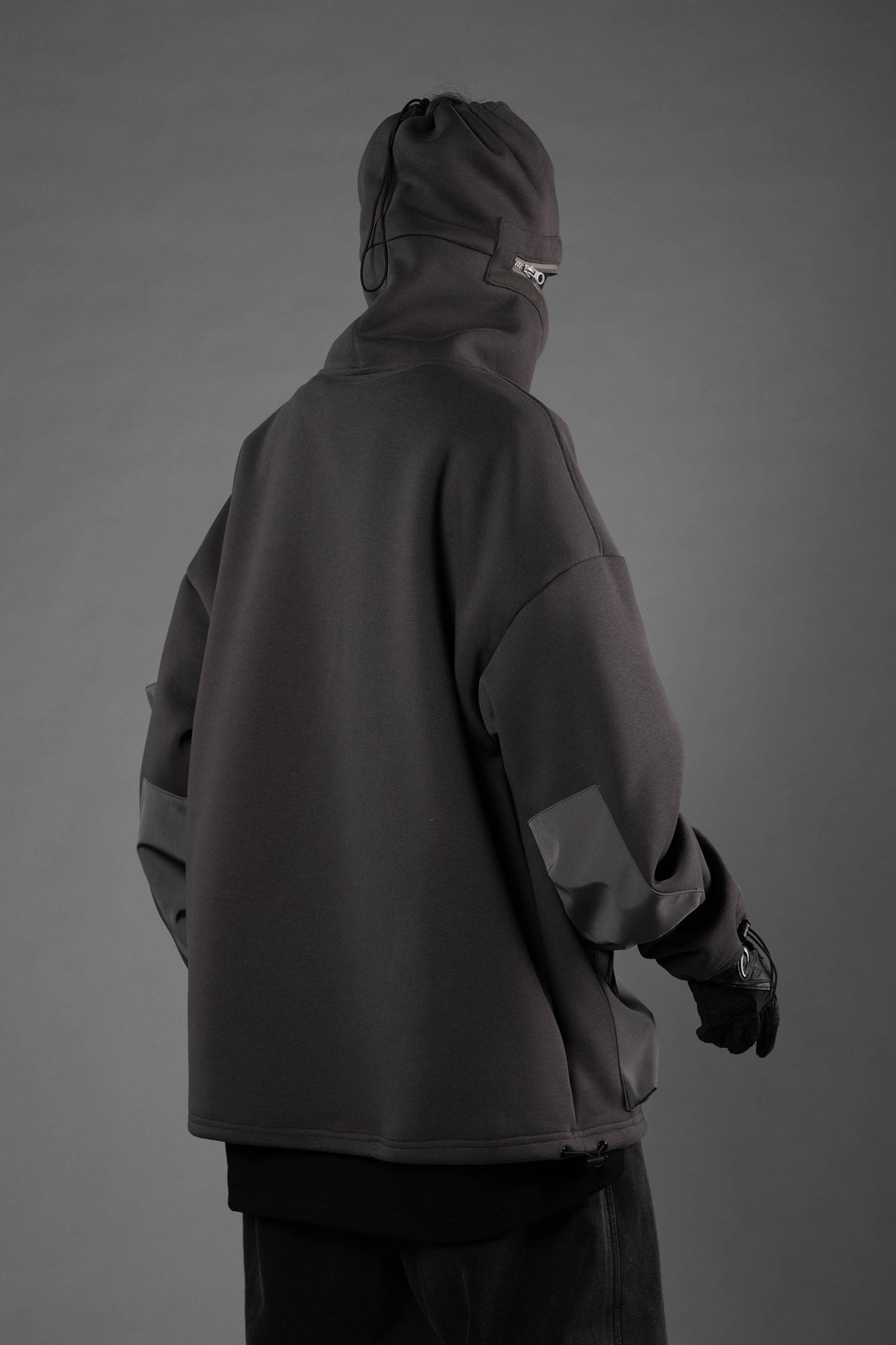 HiH33 Grey Utility Hoodie