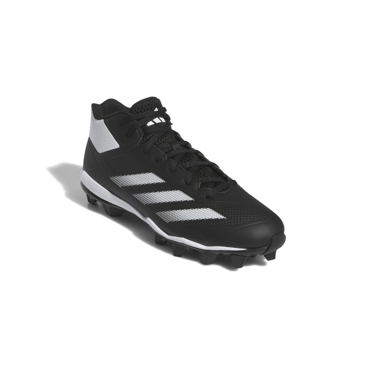 adidas Mens Adizero Impact Molded Baseball Sneaker Black/White/Black 9.5