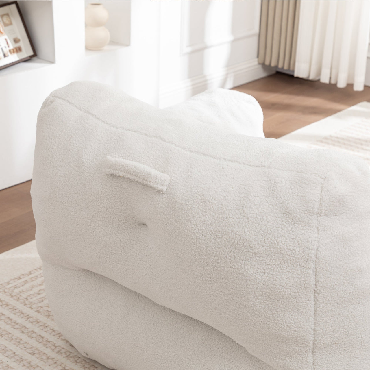 Bean Bag Chair, Bean Bag Sofa Chair with Armrests Stuffed High-Density Foam, Lazy Sofa Comfy Chairs BeanBag Chair for Adults in Living Room,Bedroom Reading