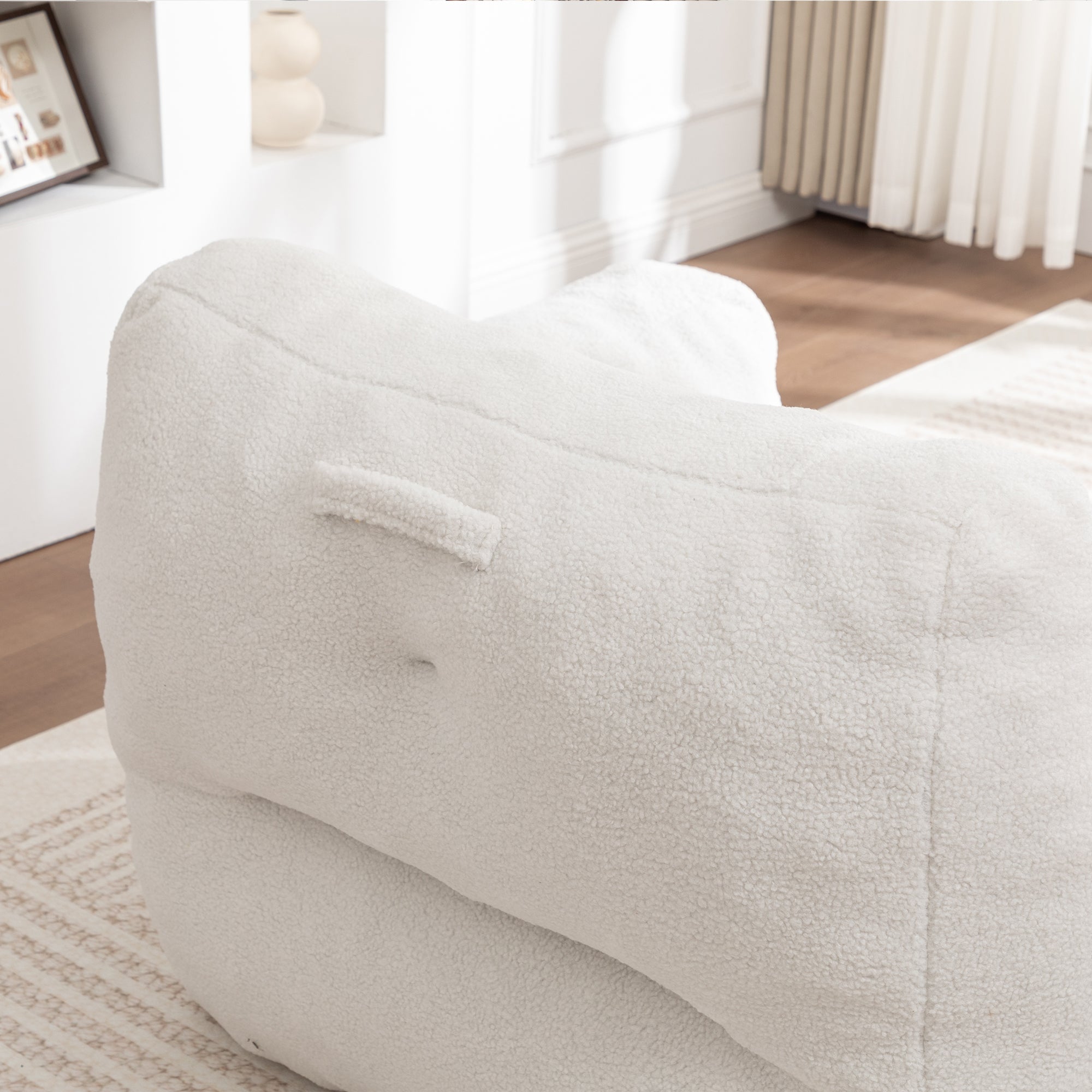 Bean Bag Chair, Bean Bag Sofa Chair with Armrests Stuffed High-Density Foam, Lazy Sofa Comfy Chairs BeanBag Chair for Adults in Living Room,Bedroom Reading