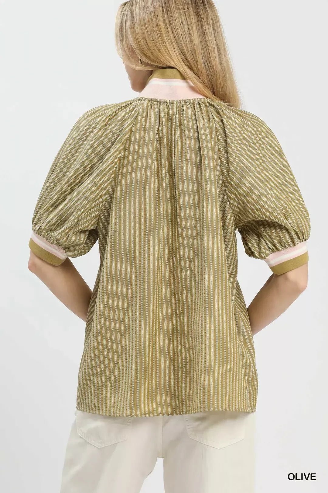 Umgee Botanical Print Blouse