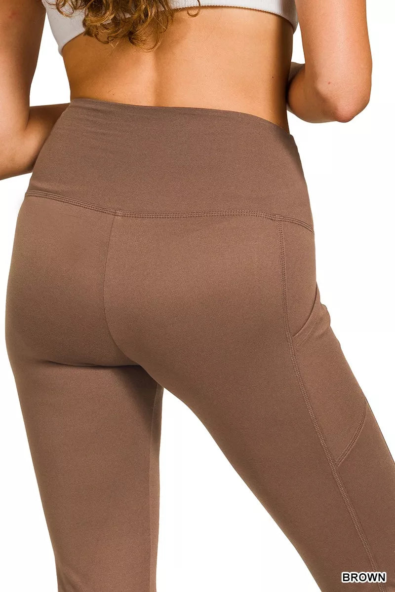 Zenana Brushed Dty Microfiber Flare Pants