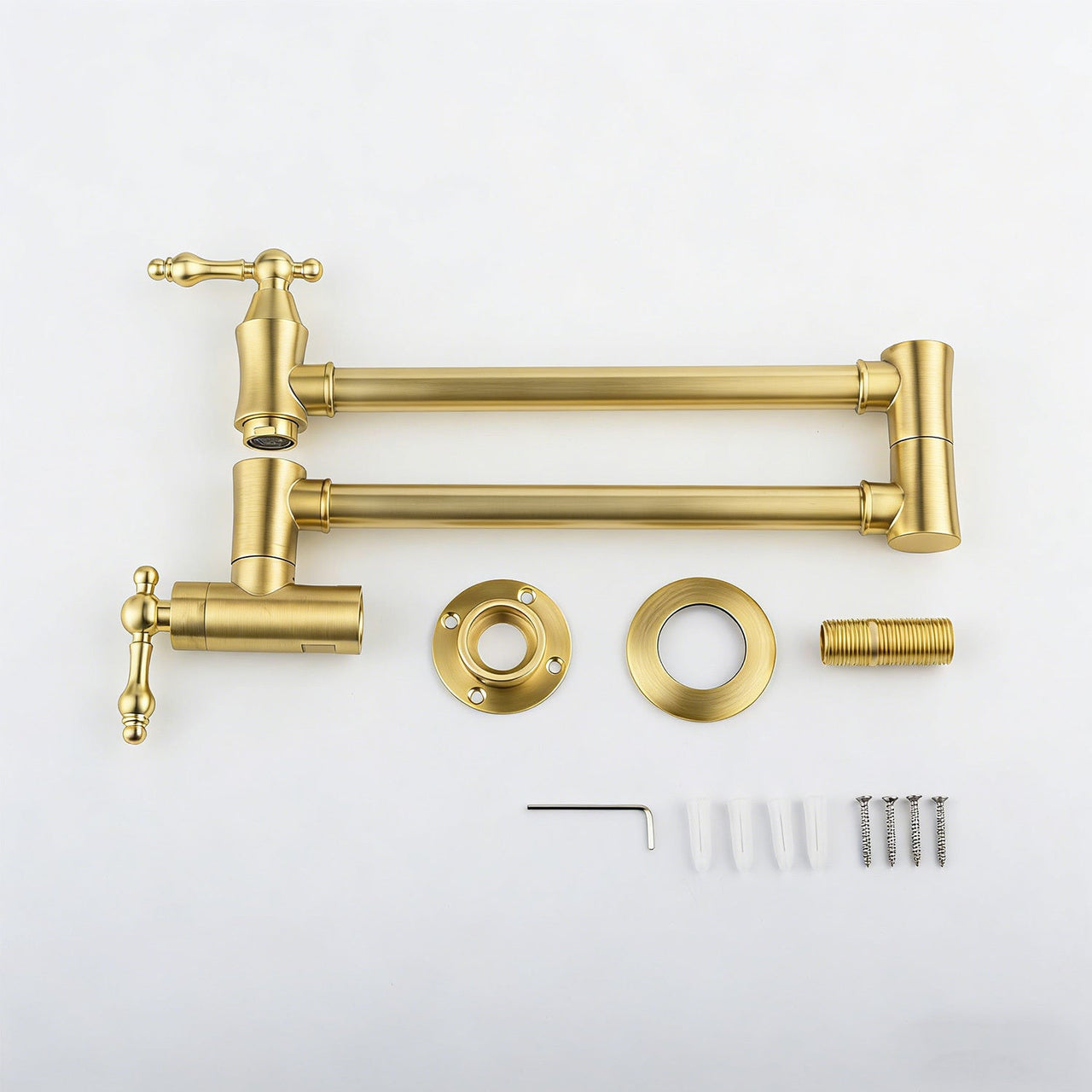 Wall Mount Folding Kitchen Pot Filler Faucet