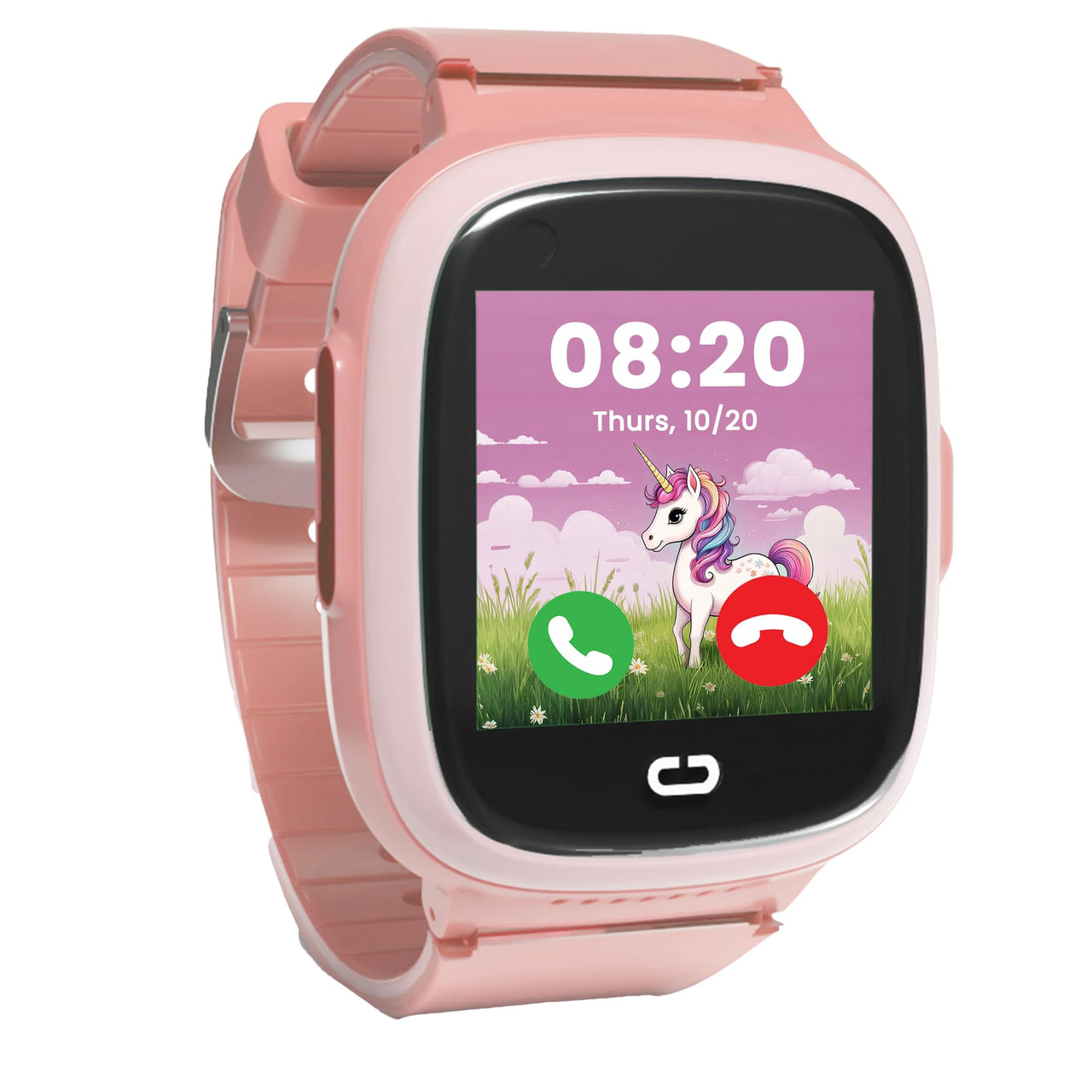 Emojikidz Kids Smartwatch with SIM Card - Ages 4-12 Years for Boys & Girls - GPS Tracking Locator SOS Alarm Remote Monitoring 2-Way Face to Face Call Voice & Video Camera Worldwide Coverage - Red