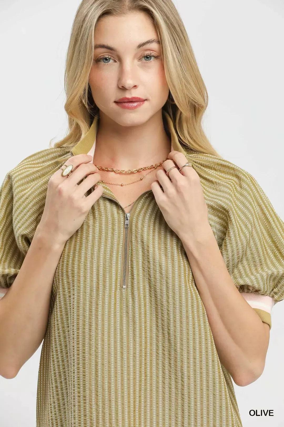 Umgee Botanical Print Blouse