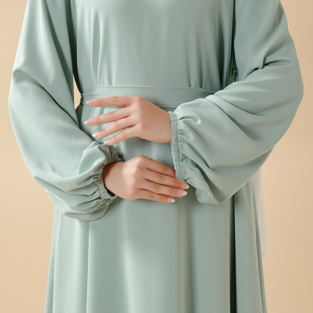Candy Color Pleated Abaya | Must-have Essential Basic Dress (MA142)