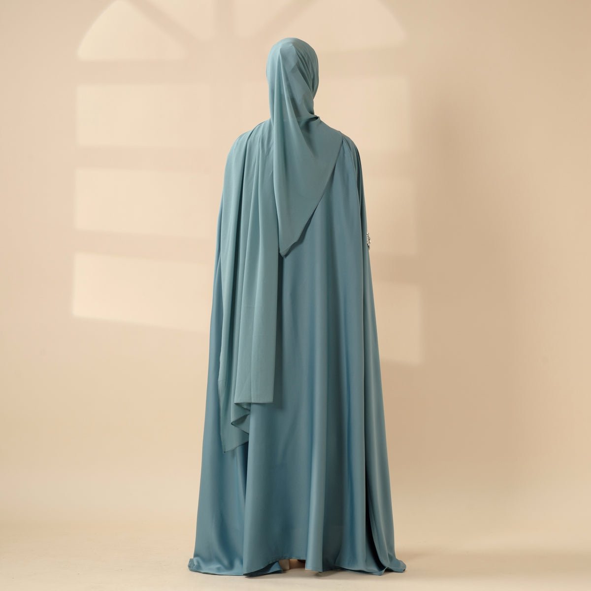 Cape Abaya, Haute Couture Heavy Rhinestone Abaya (MOA067)