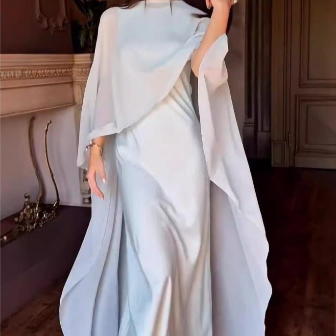 Cape Overlay Abaya Dress(MS320)