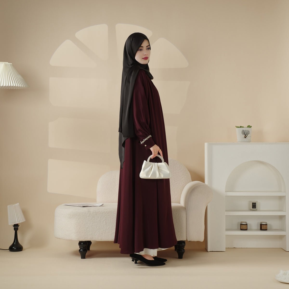 Cardigan Abaya, Western Style Abaya (MOA061)