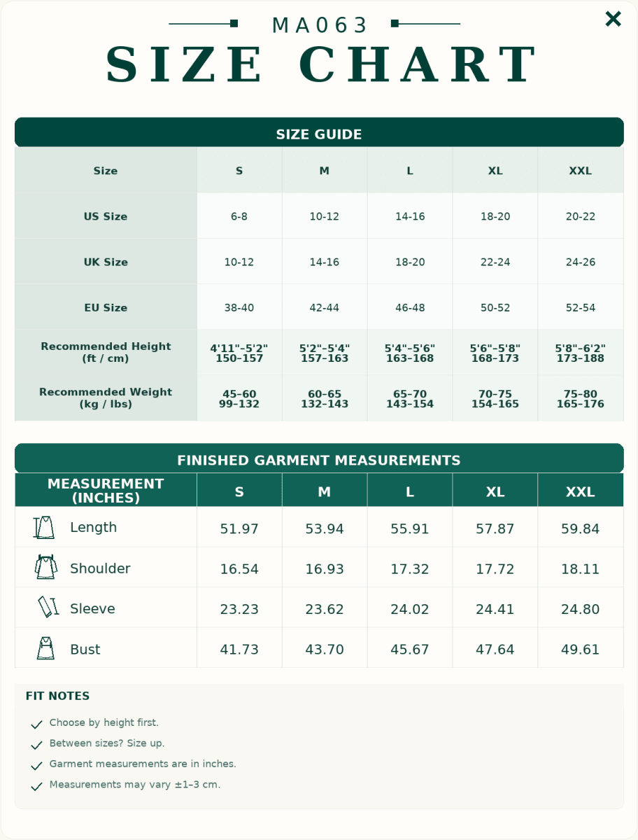 Casual Fashion Slit Abaya (MA063)