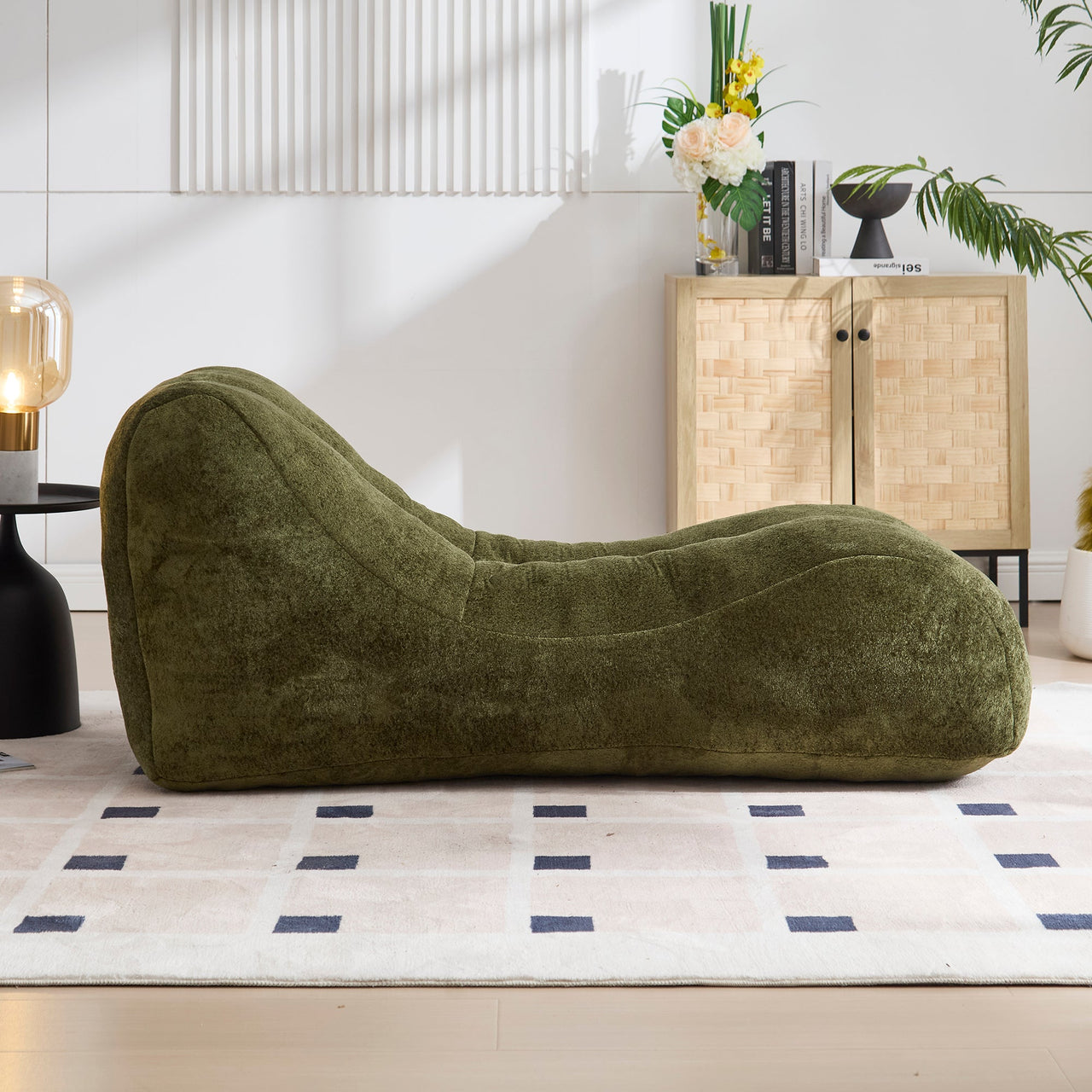Creative Bean Bag Sofa Chair for Adults with High-Quality Sponge Filling and Polyester Fiber,59x30x23.6 inches