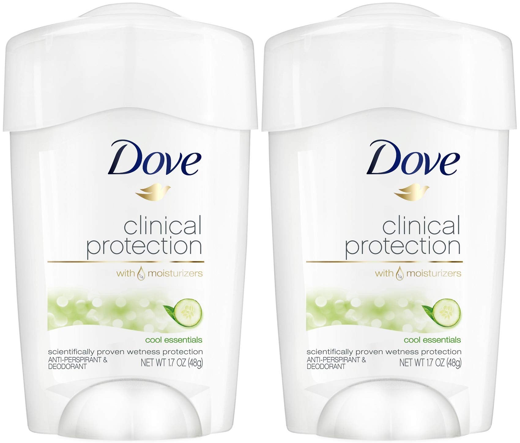 Dove Clinical Protection Antiperspirant Deodorant Cool Essentials 1.7 oz