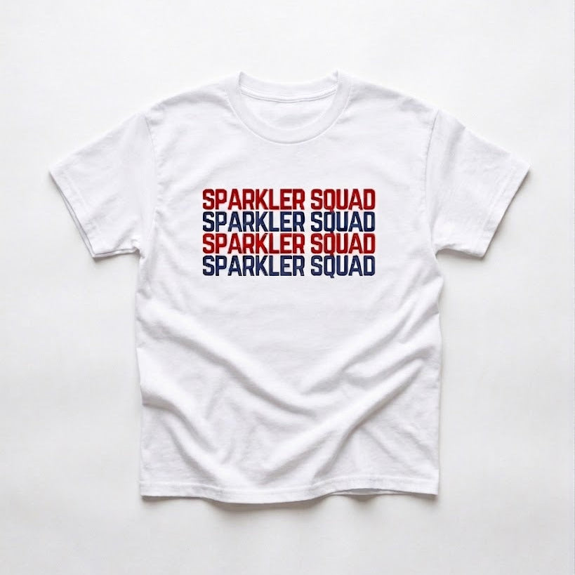 SPARKLER SQUAD TEE - WHITE