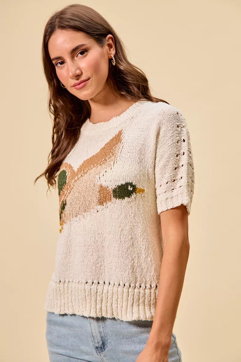 SO ME Flying Duck Sweater Top