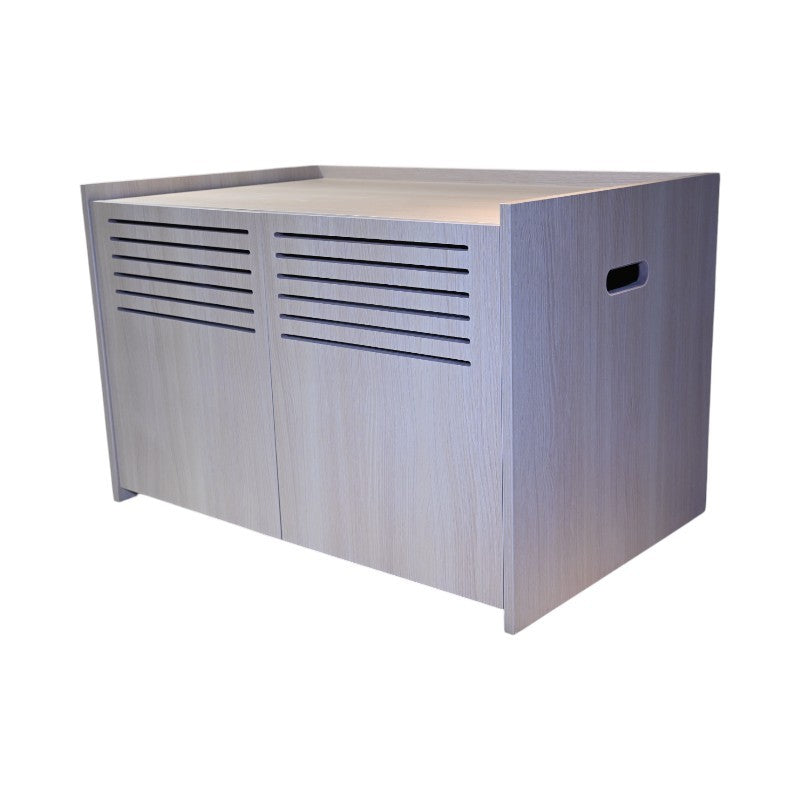 Modern Wooden Cat House with Scratching Pad , Cat Litter Box Enclosure, Spacious Hidden Cat Litter Box -33.46' x 21.06' x 21' , 45.87 lbs