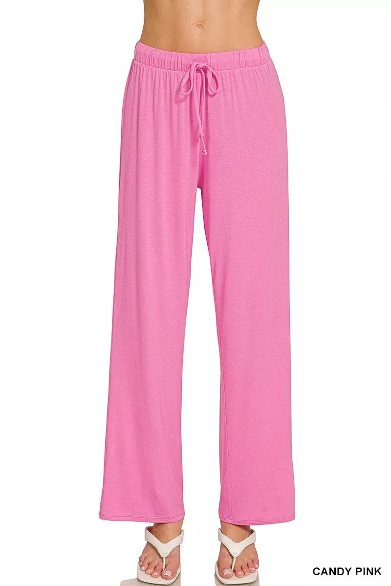 Zenana V-neck Oversized Top & Pants Set
