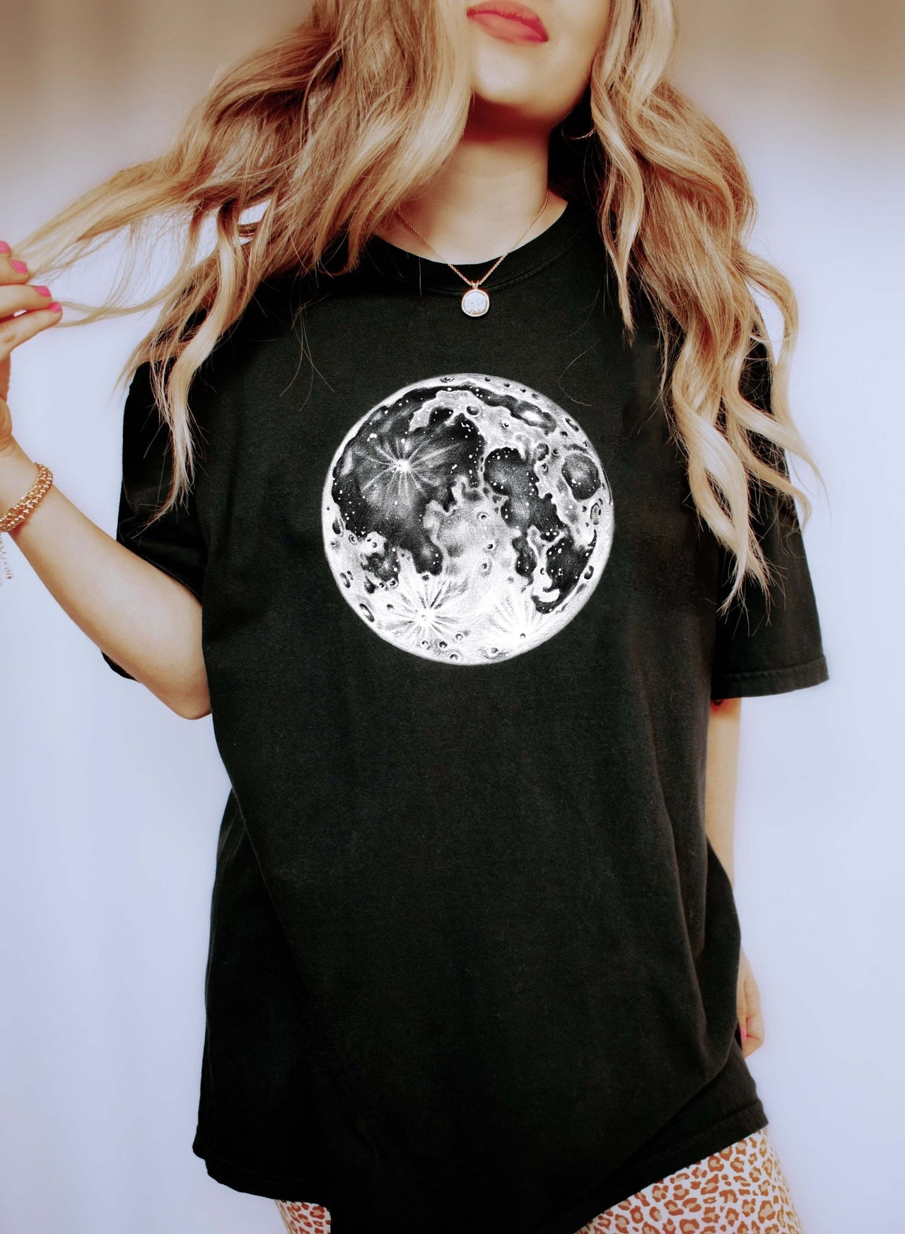 Full Moon Celestial Comfort Colors Tee