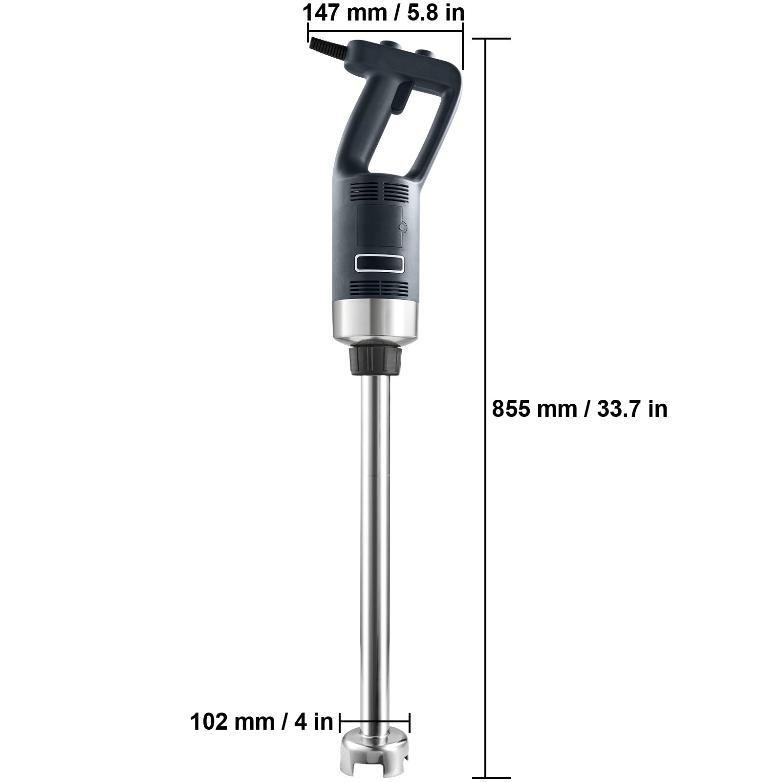 Commercial Immersion Blender, 750W 20' Heavy Duty Hand Mixer, Variable Speed Kitchen Stick Mixer with 304 Stainless Steel Blade, Multi-Purpose Portable Mixer for Soup, Smoothie, Puree, Baby Food